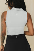 Sleeveless Polo Shirt - Velora Luxury Fashion