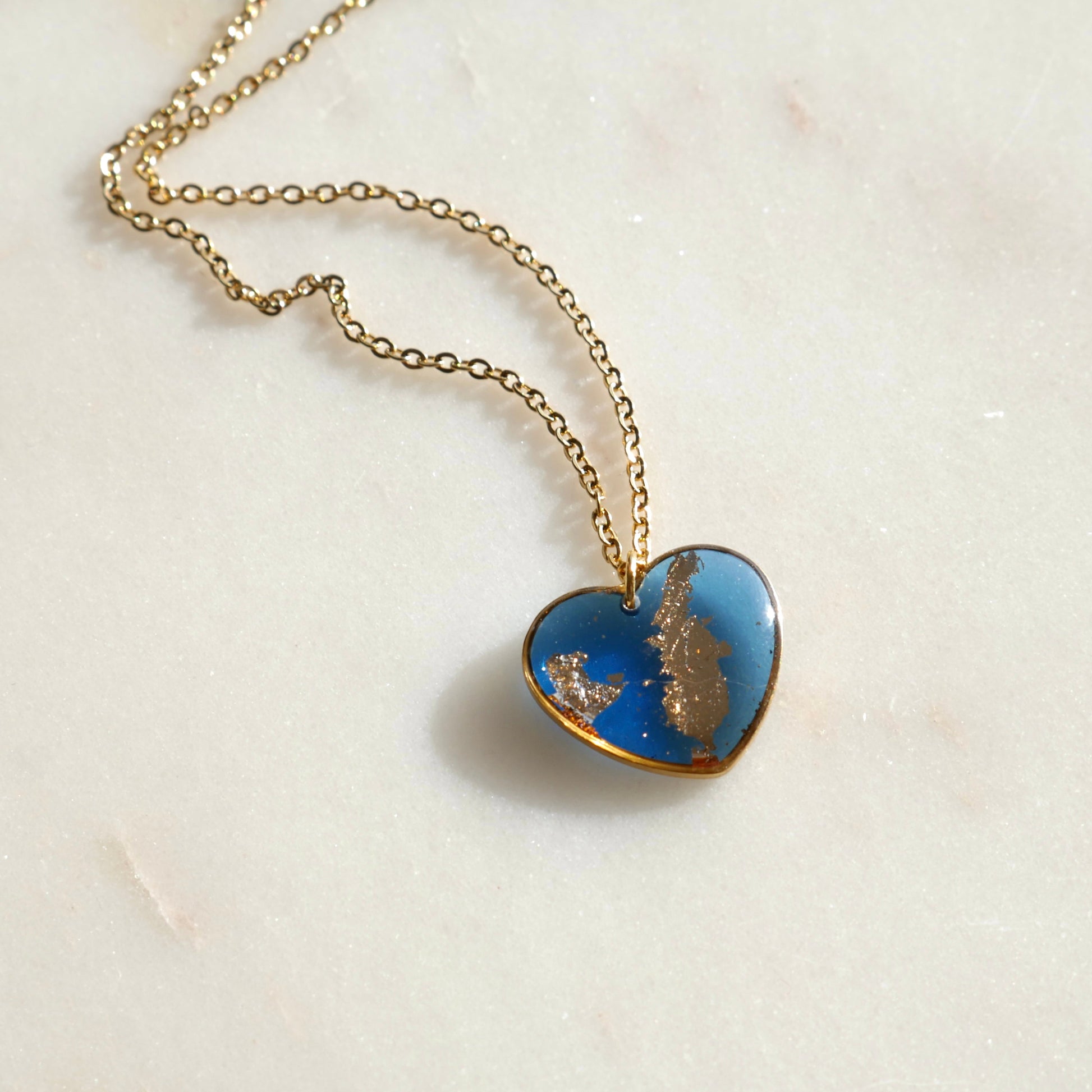 Collier Céleste - coeur (grand) - Velora