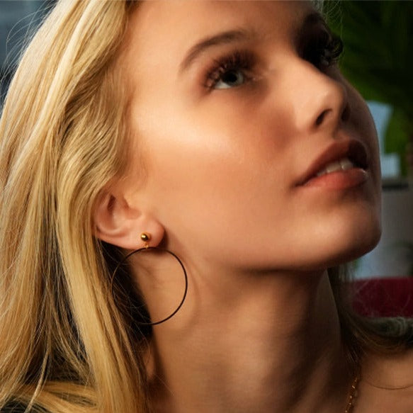 BELLA Hoop Earrings (Available in 3 Sizes) - Velora Luxury Fashion