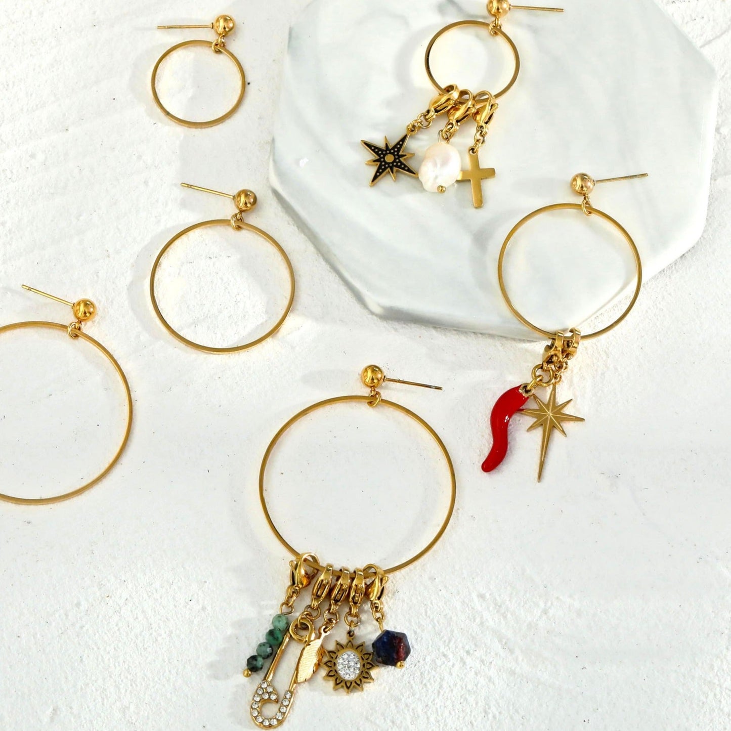 BELLA Hoop Earrings (Available in 3 Sizes) - Velora Luxury Fashion