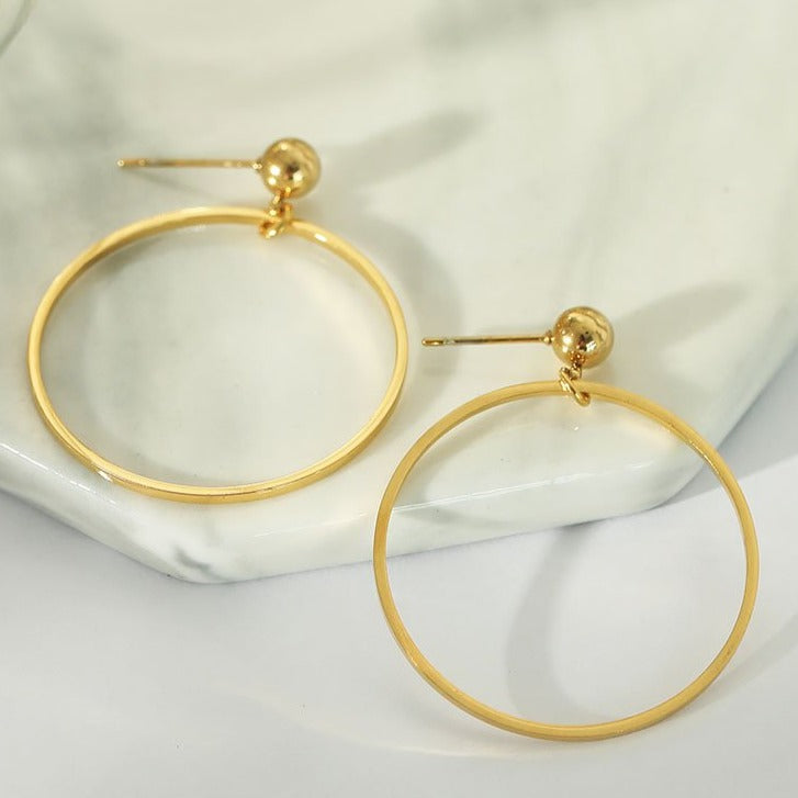 BELLA Hoop Earrings (Available in 3 Sizes) - Velora Luxury Fashion