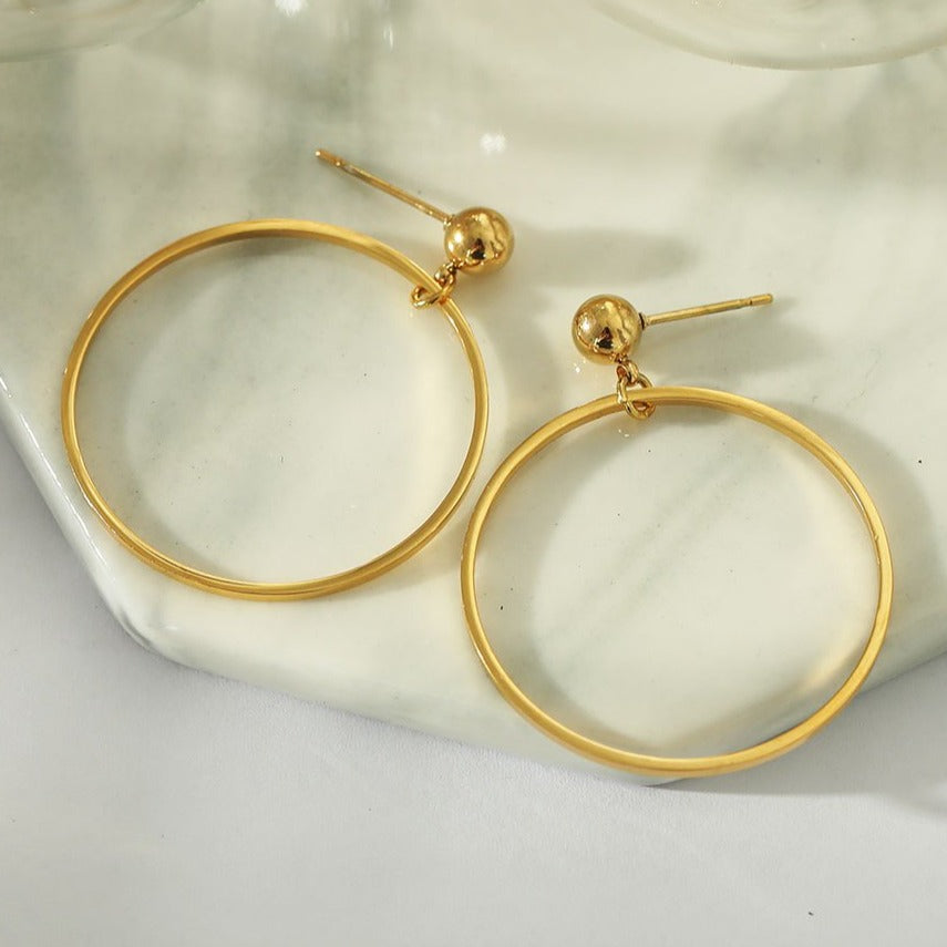 BELLA Hoop Earrings (Available in 3 Sizes) - Velora Luxury Fashion