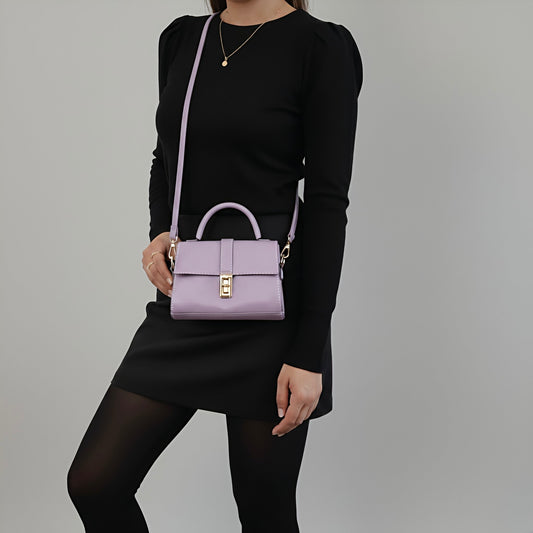 BLISS - Compact Vegan Mini Bag with Twist Closure - Velora Luxury Fashion