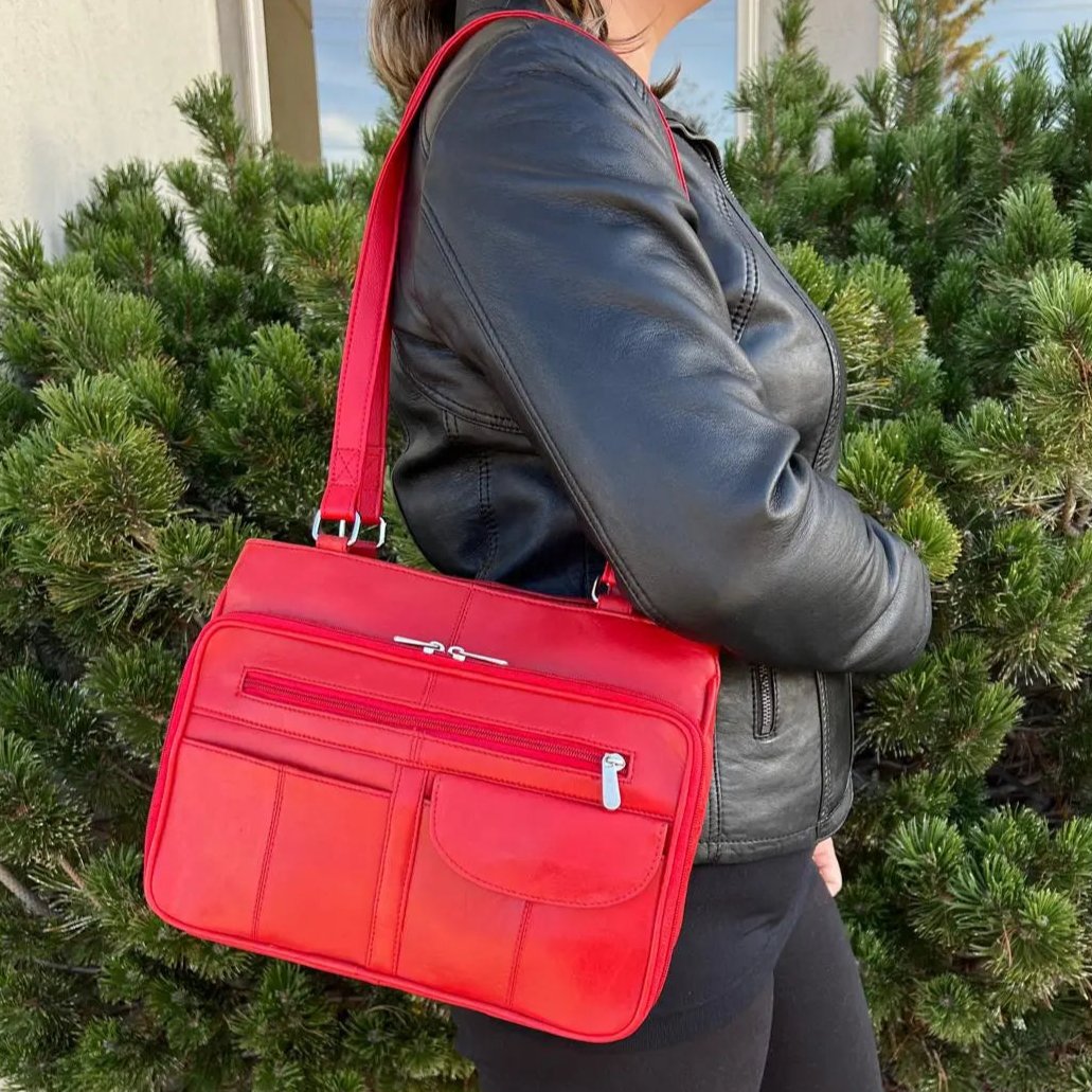 BOL 2 Handle Leather Bag - Velora Luxury Fashion