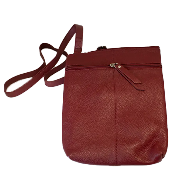 BOL Leather Crossbody Bag 2 Front Zip - Velora Luxury Fashion