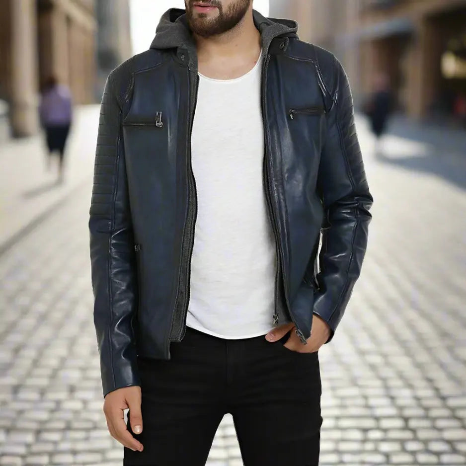 BOL Men's Bally Lambskin Leather Jacket - Velora Luxury Fashion