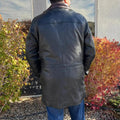 BOL Men's Double Collar Two-Tone Long Coat | Leather Jacket - Velora Luxury Fashion