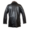 BOL Men's Double Collar Two-Tone Long Coat | Leather Jacket - Velora Luxury Fashion