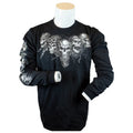 BOL Men's Five Skulls Long Sleeve Shirt - Velora Luxury Fashion
