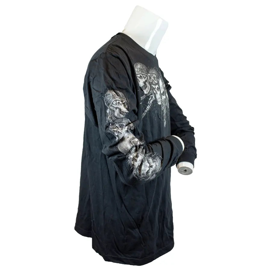 BOL Men's Five Skulls Long Sleeve Shirt - Velora Luxury Fashion