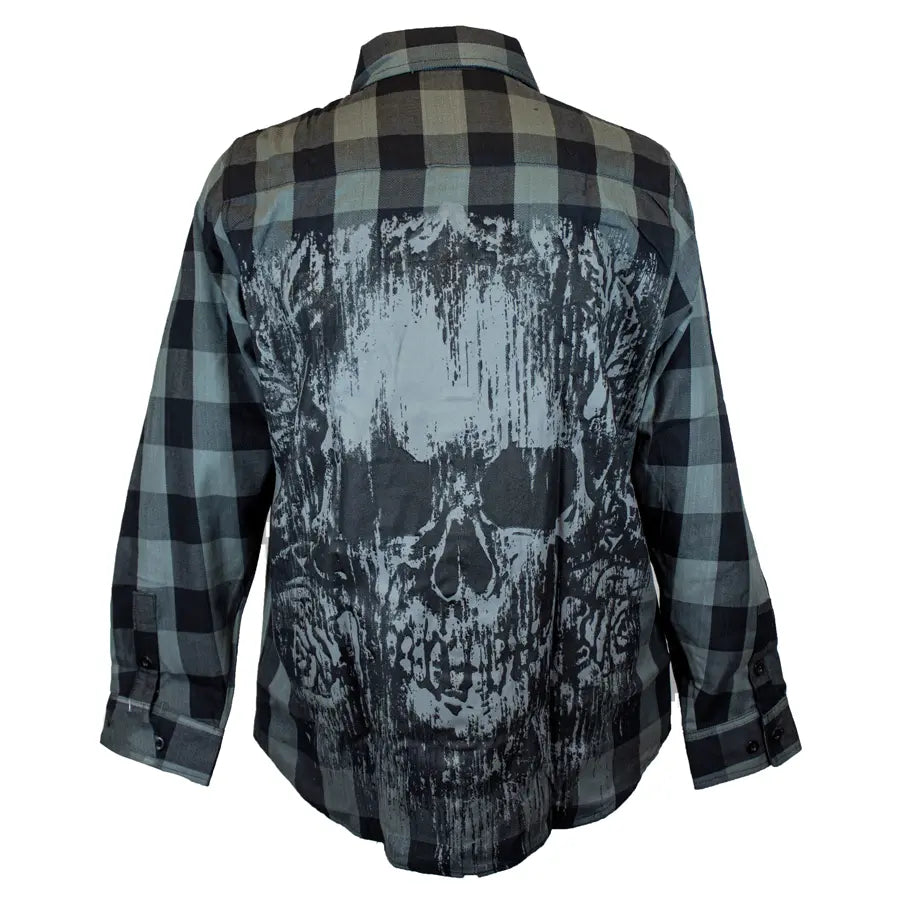 BOL Men's 'Grave Rub' Flannel Long Sleeve Shirt - Velora Luxury Fashion