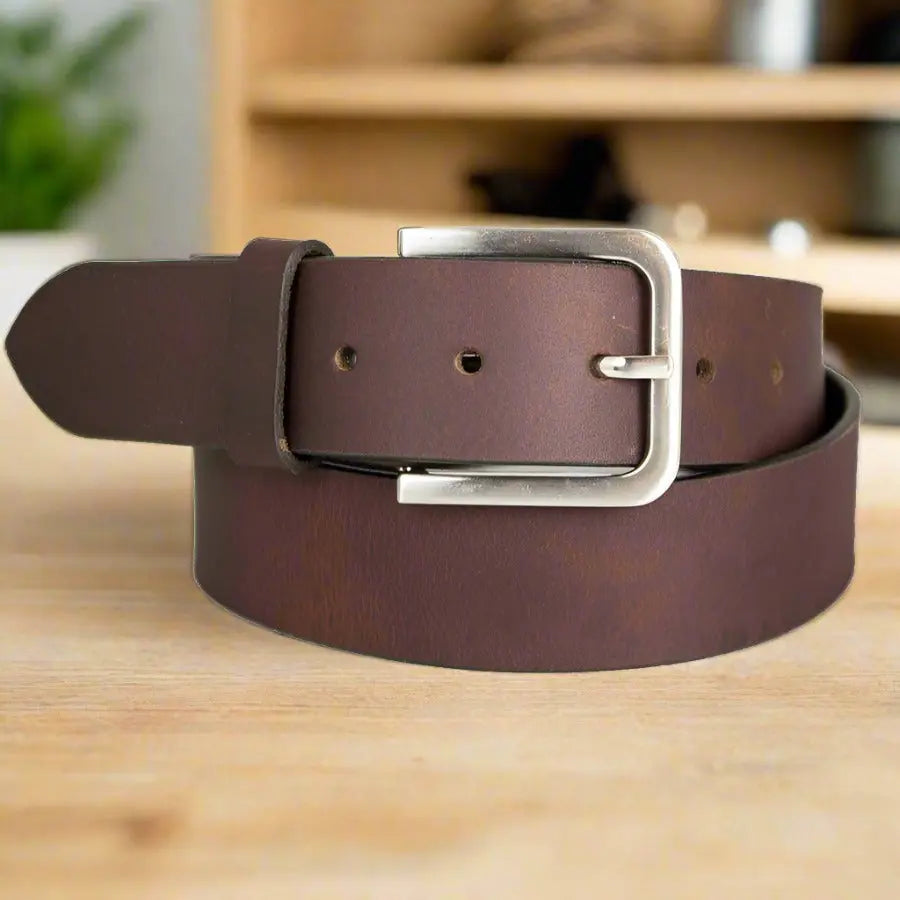 BOL Men's Removable Buckle Solid Leather Belt - Velora Luxury Fashion
