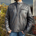 BOL Men's Snap Collar Lamb Leather Jacket - Velora Luxury Fashion