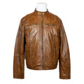 BOL Men's Snap Collar Lamb Leather Jacket - Velora Luxury Fashion