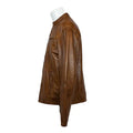 BOL Men's Snap Collar Lamb Leather Jacket - Velora Luxury Fashion
