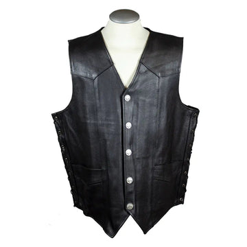 BOL Men's Tall Buffalo Leather Vest - Velora Luxury Fashion