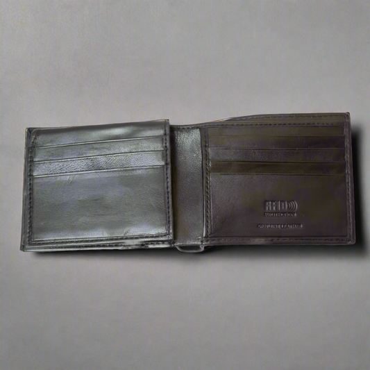 BOL Men's Trifold RFID Leather Wallet With Flip Up - Velora Luxury Fashion