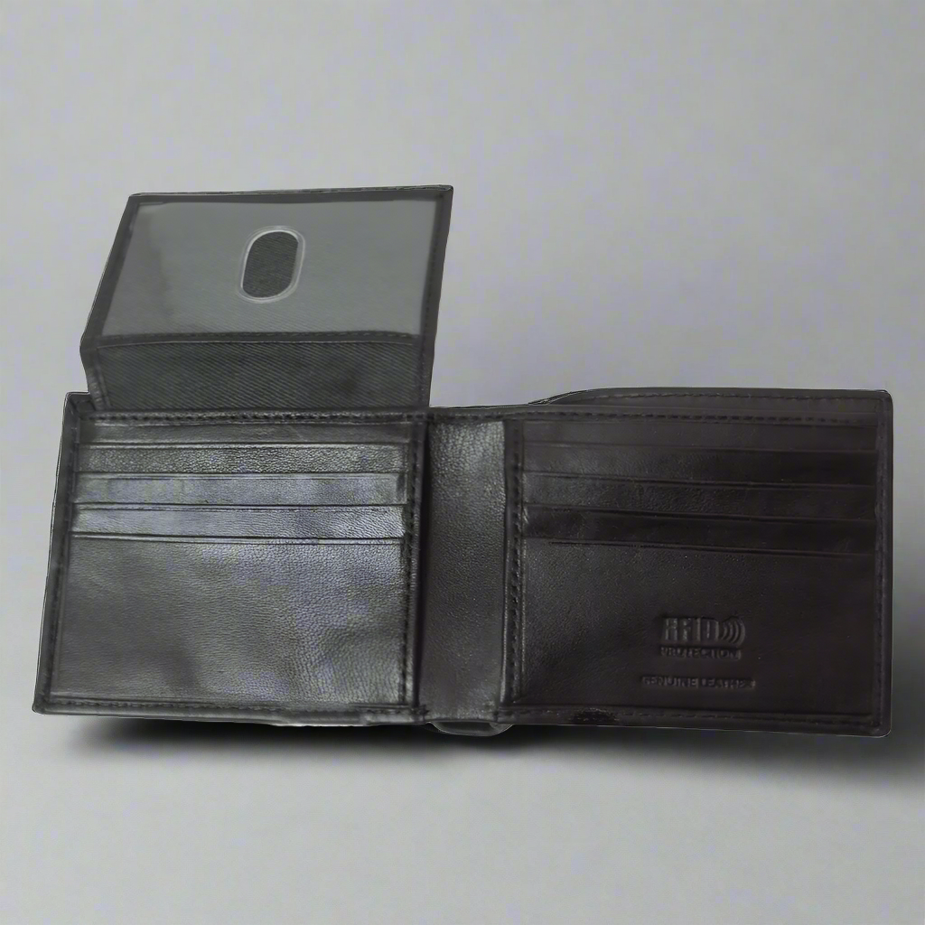 BOL Men's Trifold RFID Leather Wallet With Flip Up - Velora Luxury Fashion