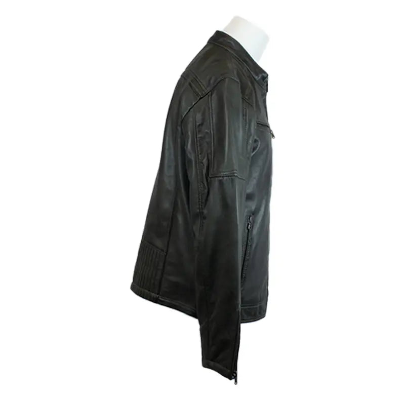 BOL Men's Waxed Sheep Prime Leather Jacket - Velora Luxury Fashion