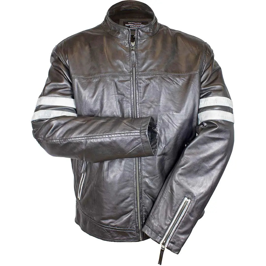 BOL Men's Zip up Lamb Leather Jacket - Velora Luxury Fashion