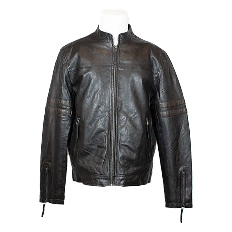 BOL Men's Zip up Lamb Leather Jacket - Velora Luxury Fashion