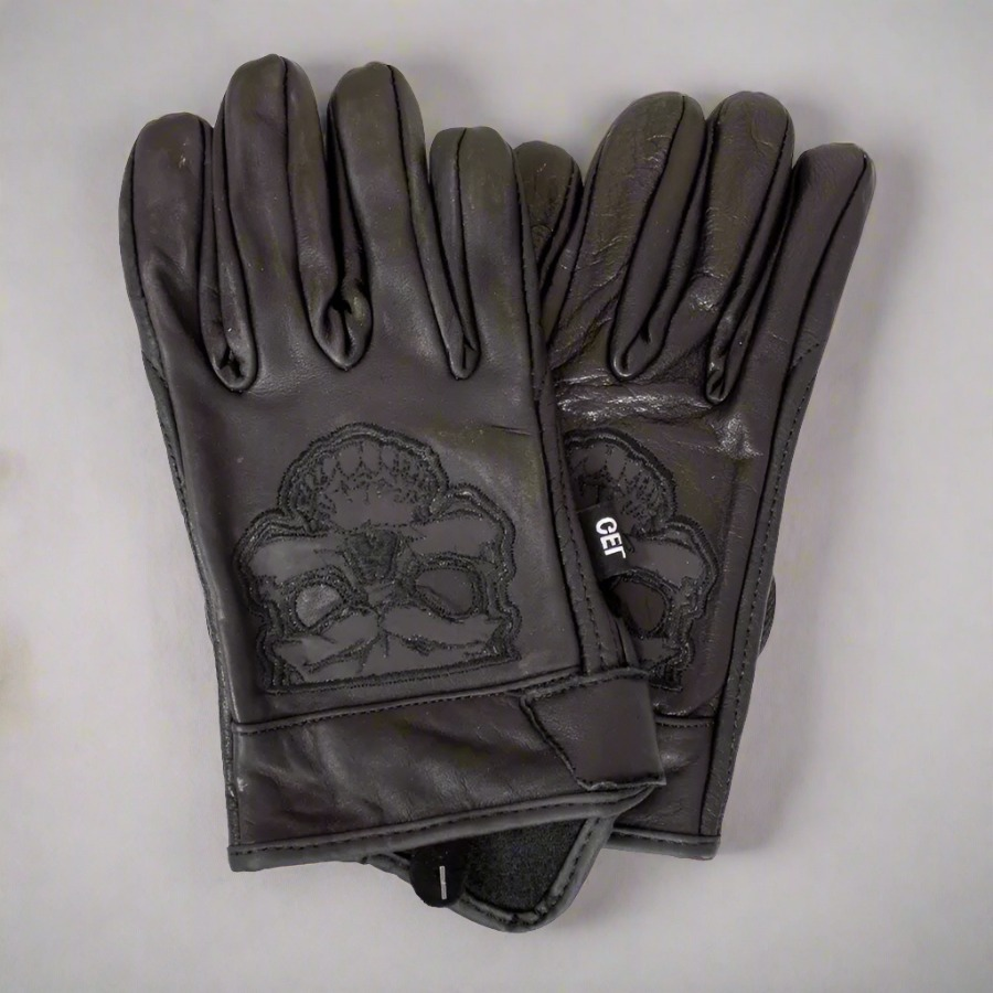 BOL/Open Road Men's Reflective Skull Gloves - Velora Luxury Fashion