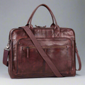 BOL/Open Road Two Handle Messenger Laptop Leather Bag - Velora Luxury Fashion