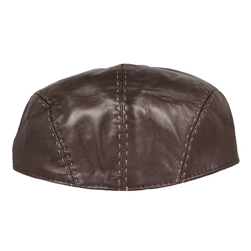 BOL Stitch Accent Leather London Flat Cap - Velora Luxury Fashion