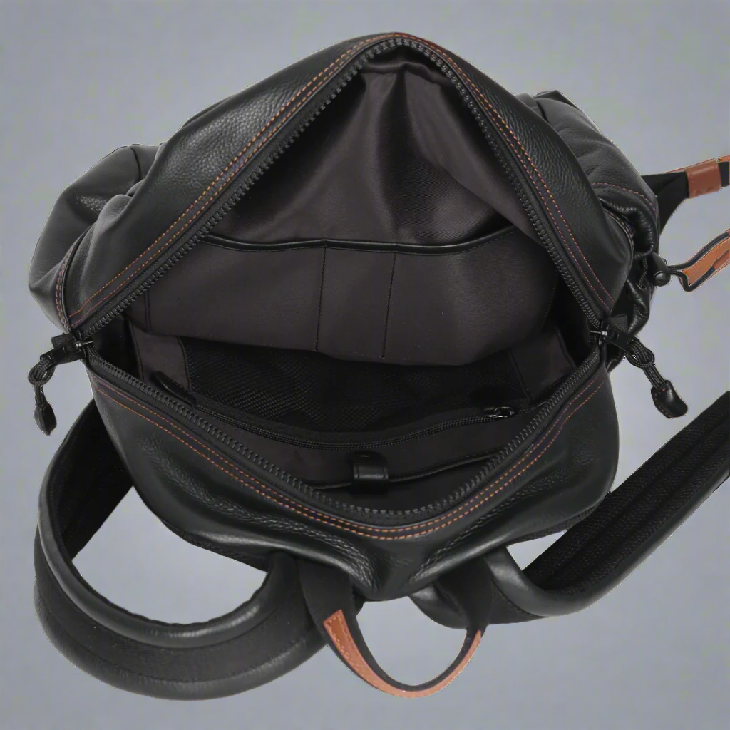 BOL Waxy Leather Backpack - Velora Luxury Fashion