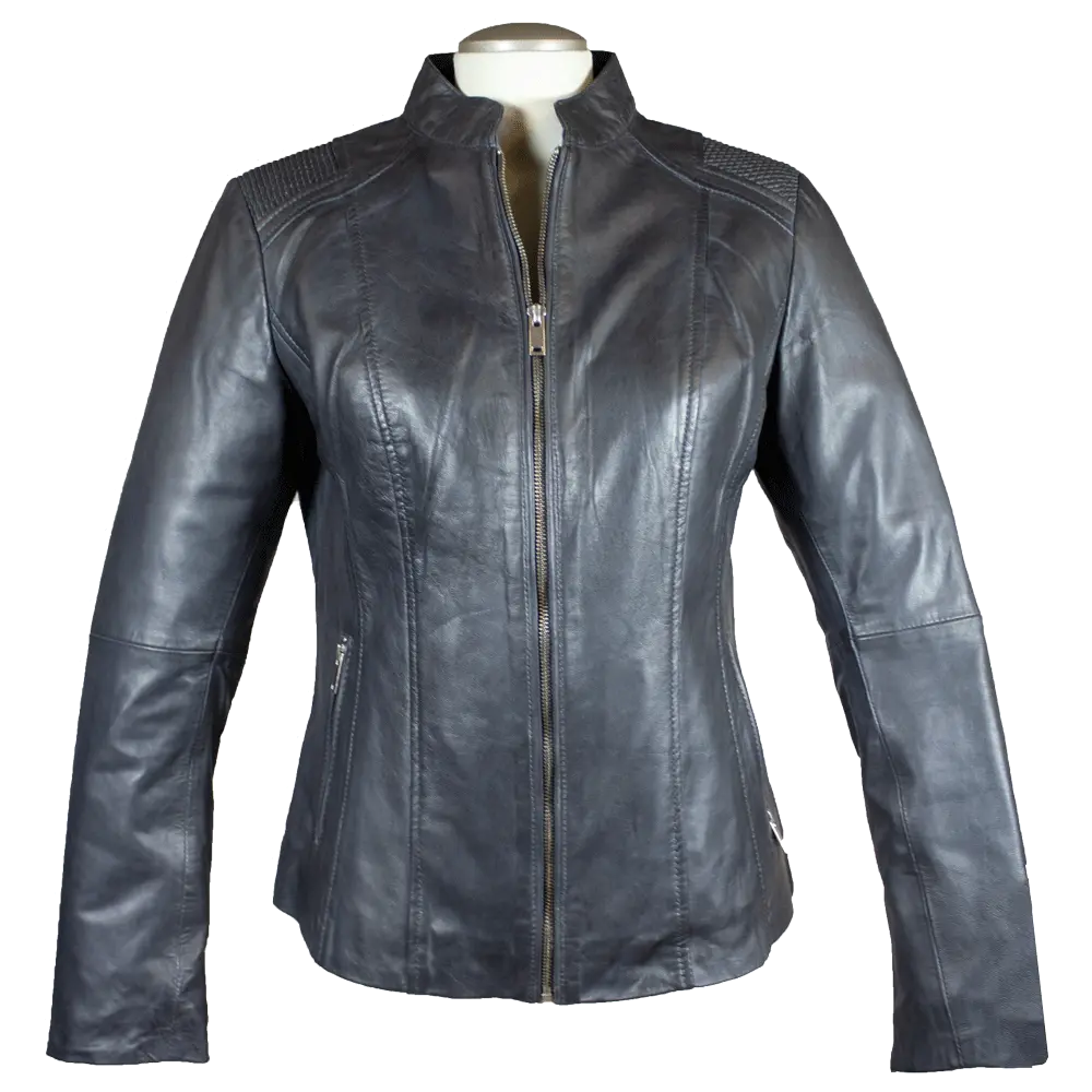BOL Women's Basket Weave Accent Leather Jacket - Velora Luxury Fashion