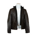 BOL Women's Detachable Hooded Leather Jacket - Velora Luxury Fashion