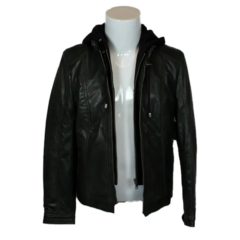 BOL Women's Detachable Hooded Leather Jacket - Velora Luxury Fashion