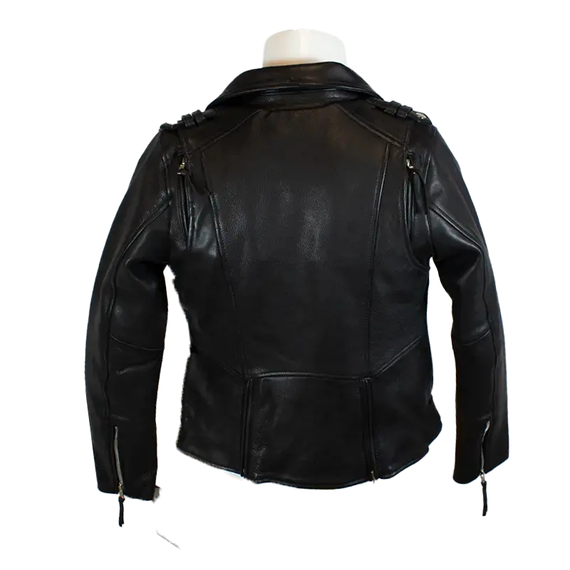 BOL Women's Leather Biker Jacket with Adjustable Belt - Velora Luxury Fashion