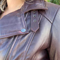 BOL Women's Leather Biker Style Jacket - Velora Luxury Fashion