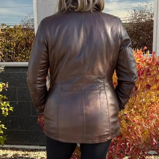 BOL Women's Princess Cut Leather Jacket - Velora Luxury Fashion