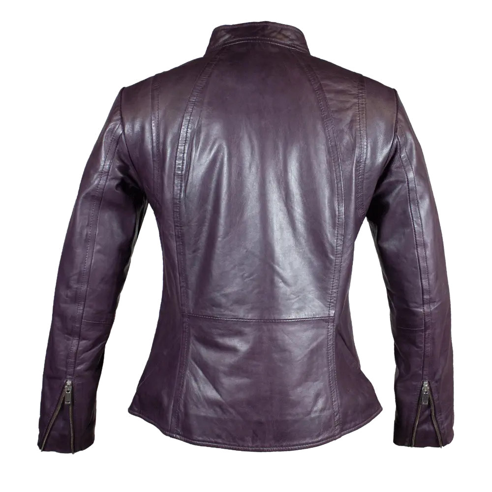 BOL Women's Zip Pocket Leather Jacket - Velora Luxury Fashion