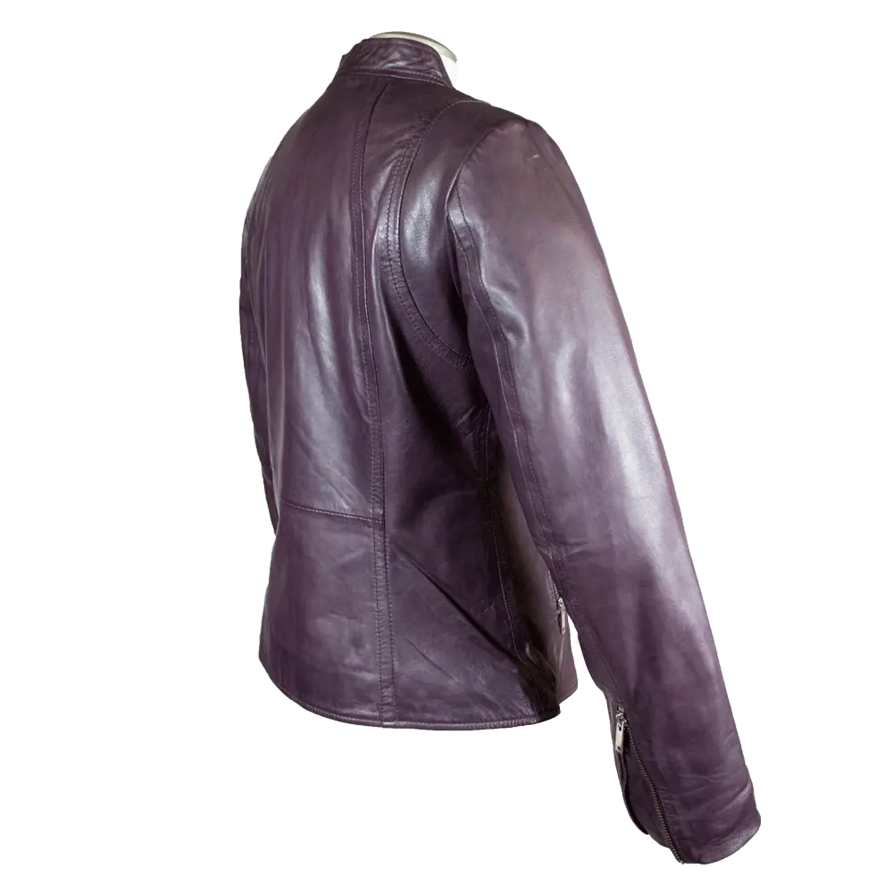 BOL Women's Zip Pocket Leather Jacket - Velora Luxury Fashion