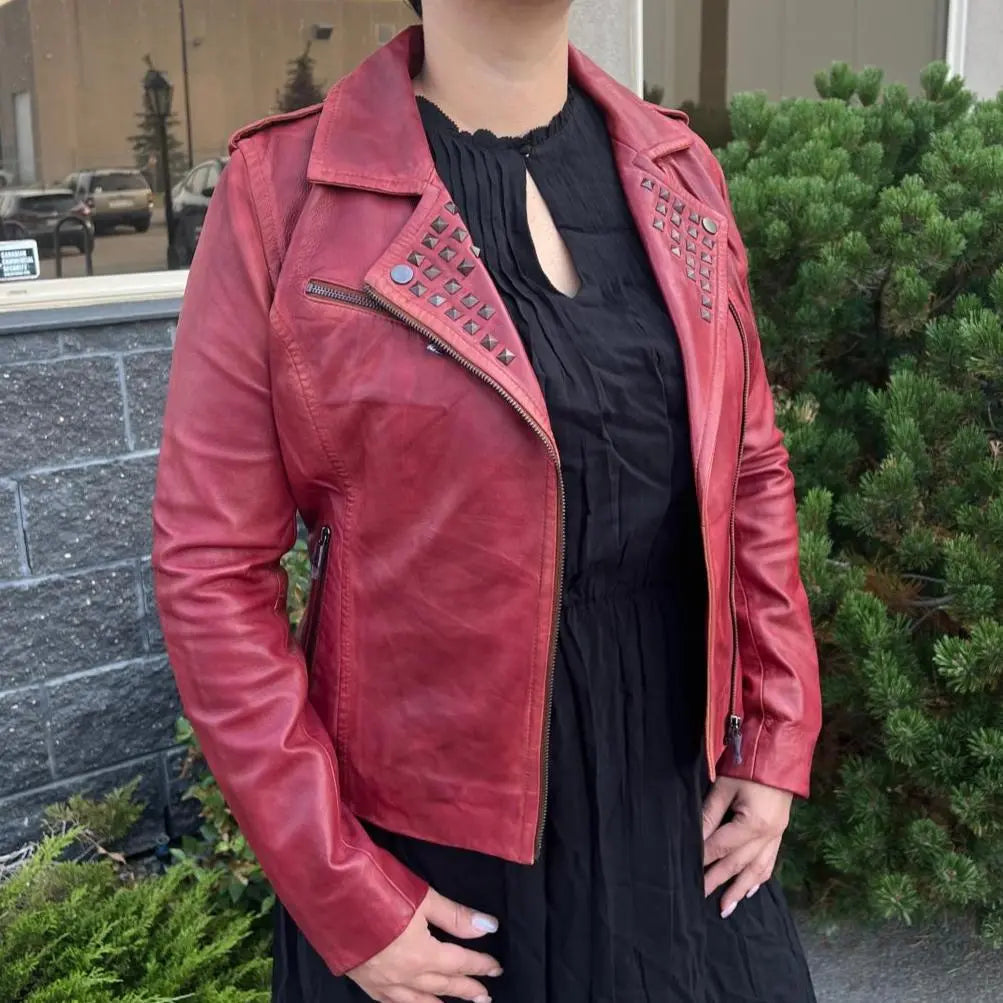 BOL Women's Marya Lambskin Leather Jacket Boutique of Leathers/Open Road