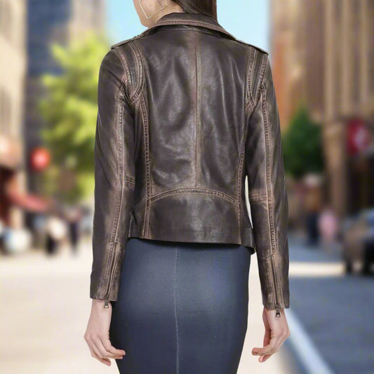 BOL Women's Marya Lambskin Leather Jacket Boutique of Leathers/Open Road