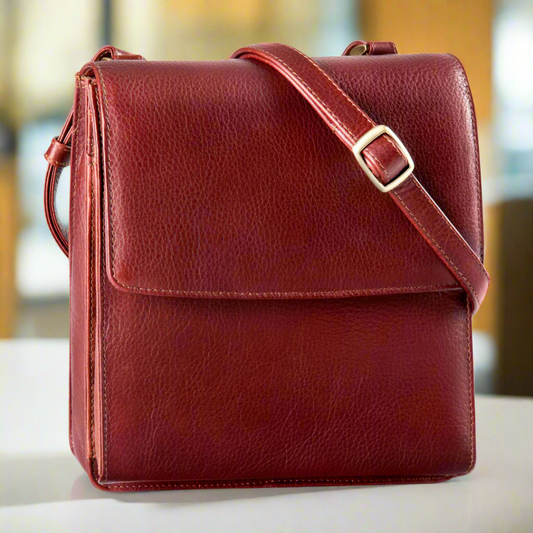 Derek Alexander Small Organizer Crossbody Bag Boutique of Leathers/Open Road