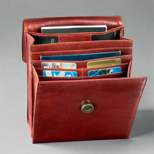 Derek Alexander Small Organizer Crossbody Bag Boutique of Leathers/Open Road