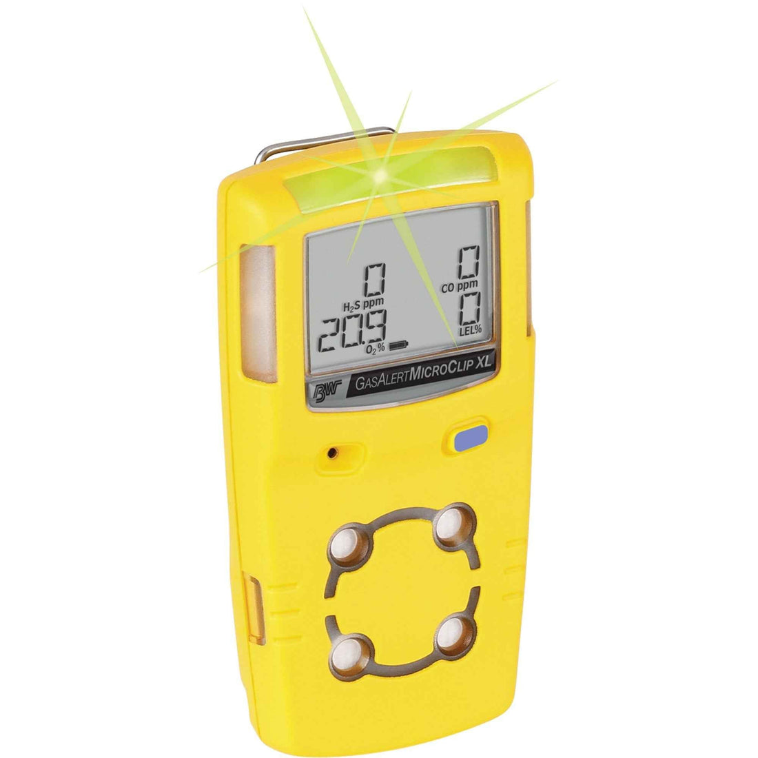 BW™ MicroClipXL Multi-Gas Detector, 4 Gas, CO/H2S/LEL/O2 - Velora Luxury Fashion