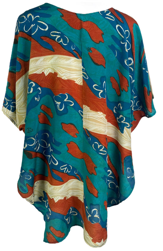 PRC6501 Avatar Pure Silk Waterfall Top - Velora