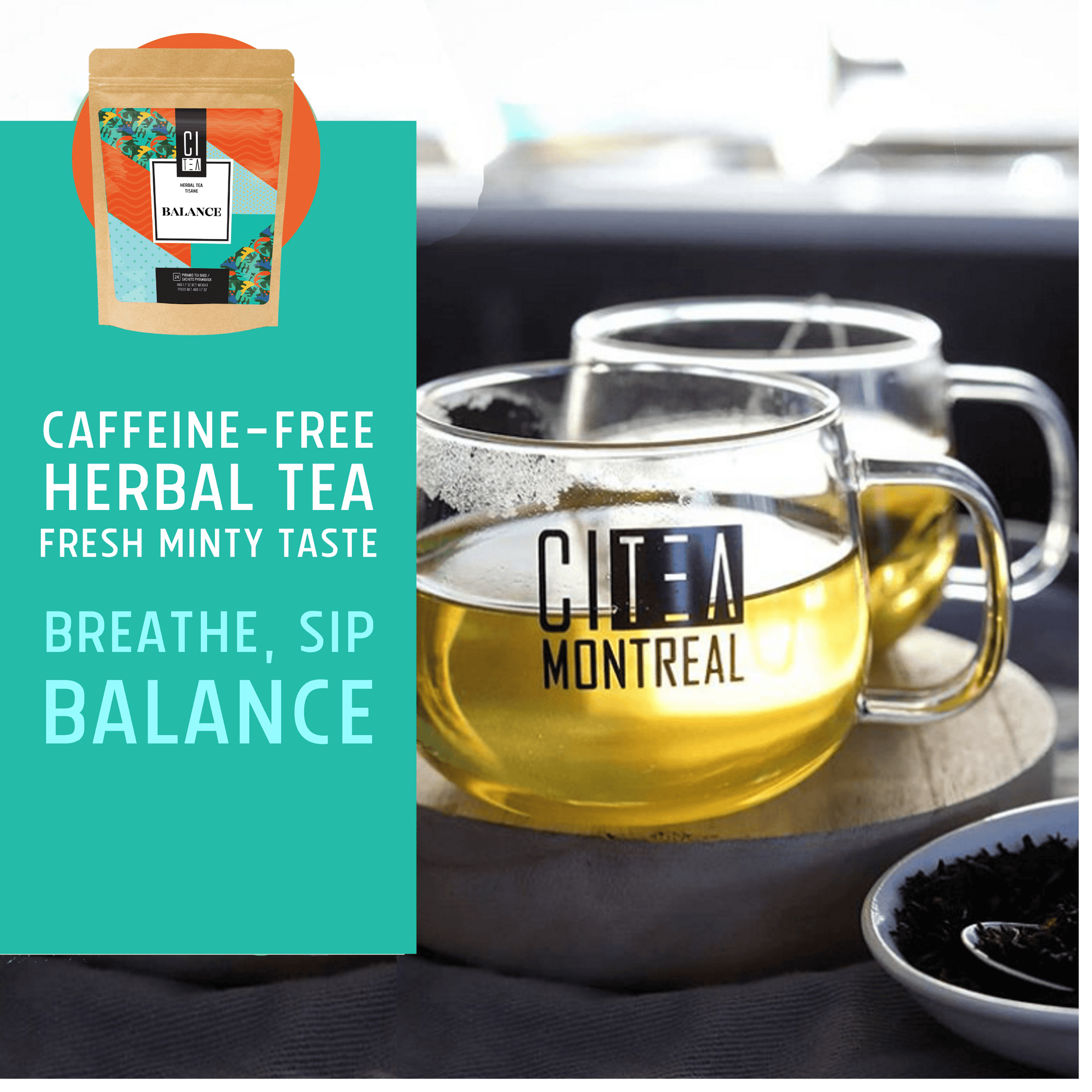 Balance Herbal Tea Pyramid Tea Bags - Velora Luxury Fashion