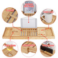 Bamboo Bath Caddy Tray - Velora Luxury Fashion