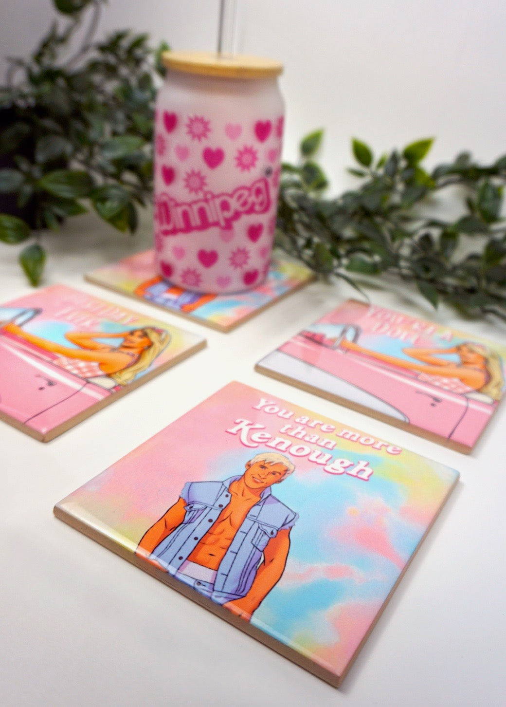 Barbie & Ken Coasters - Velora Luxury Fashion