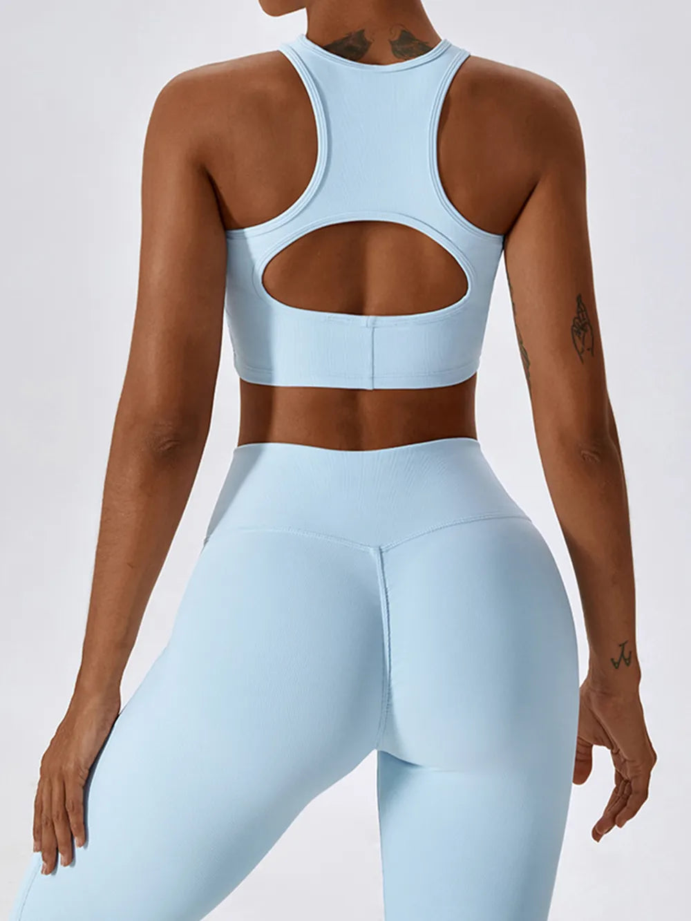 Basic Bae Cutout Racerback Active Tank - Velora Luxury Fashion