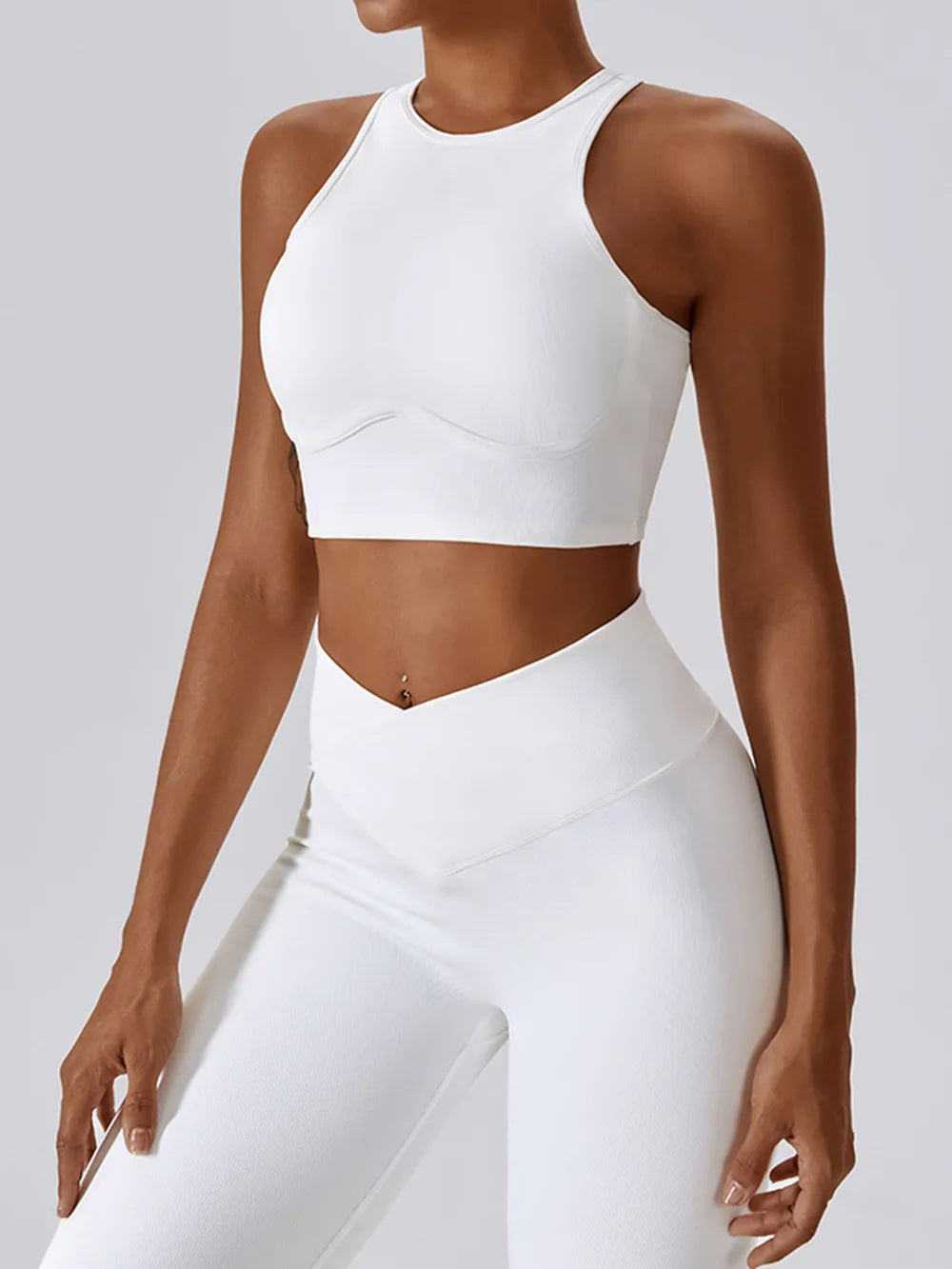 Basic Bae Cutout Racerback Active Tank - Velora Luxury Fashion