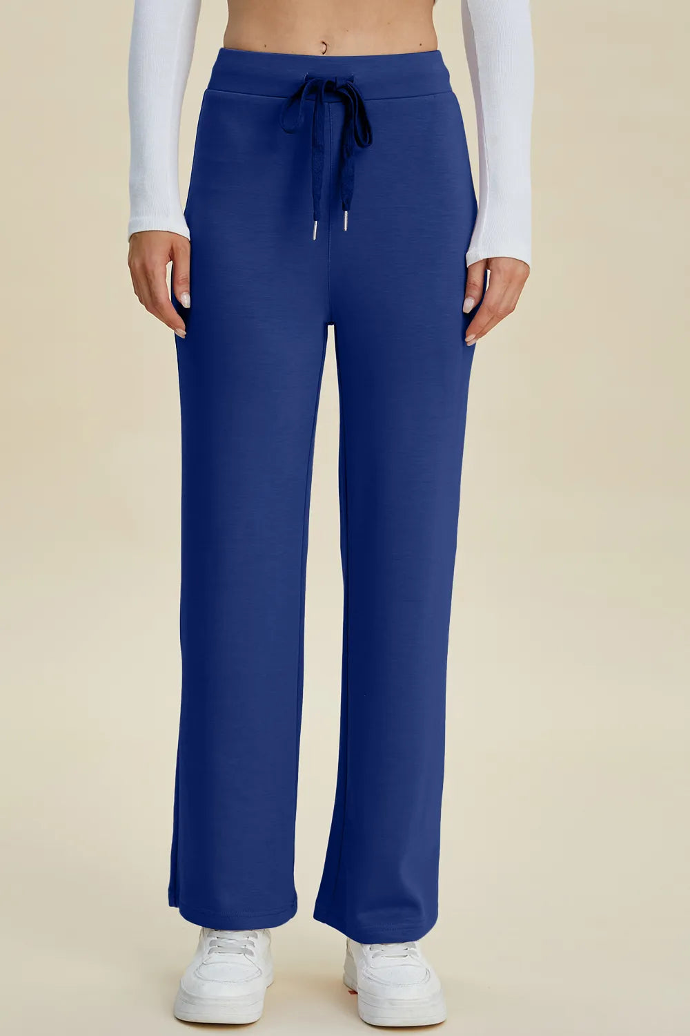 Basic Bae Full Size Air Scuba Drawstring Wide Leg Pants - Velora Luxury Fashion