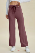 Basic Bae Full Size Air Scuba Drawstring Wide Leg Pants - Velora Luxury Fashion